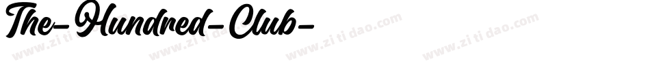 The-Hundred-Club字体转换