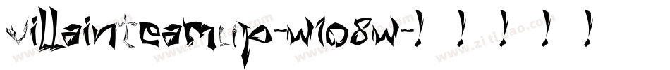 VillainTeamUp-w1o8w字体转换