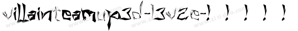 VillainTeamUp3D-L3V2E字体转换