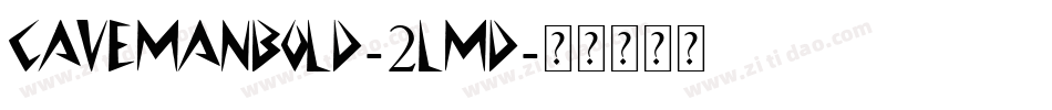 CavemanBold-2lmd字体转换