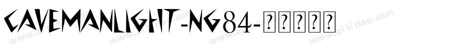 CavemanLight-nG84字体转换