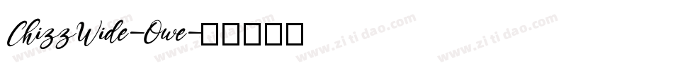ChizzWide-Owe字体转换