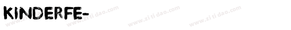 KINDERFE字体转换