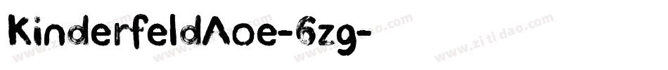 KinderfeldAoe-6zg字体转换