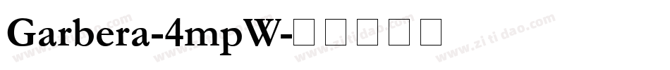 Garbera-4mpW字体转换