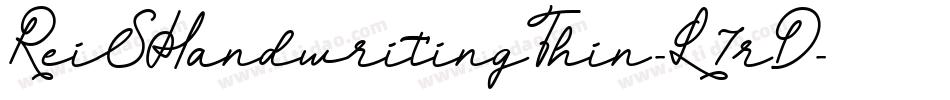 ReiSHandwritingThin-L7rD字体转换