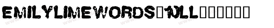 Emilylimewords-10lL字体转换