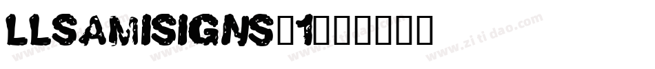 LLSamiSigns-1字体转换