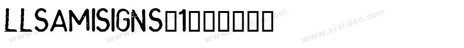 LLSamiSigns-1字体转换
