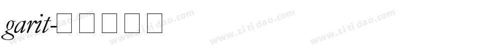 garit字体转换