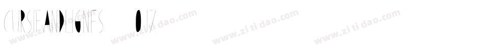 CursifAndLignes-8OJZ字体转换