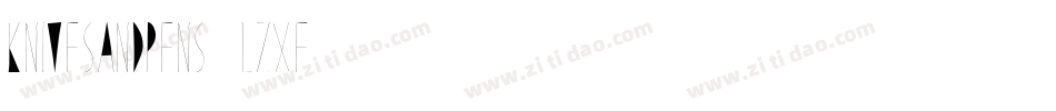 KnivesAndPens-LZxE字体转换