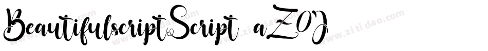BeautifulscriptScript-aZ0J字体转换