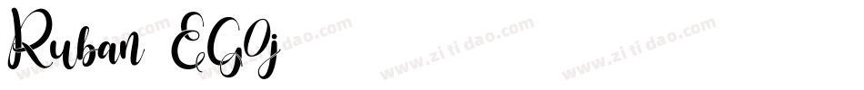 Ruban-EG0j字体转换
