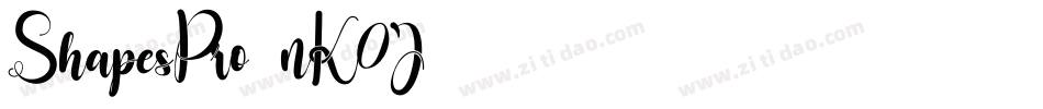 ShapesPro-nK0J字体转换