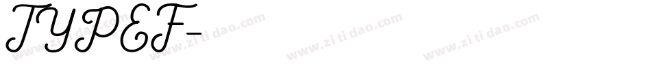 TYPEF字体转换