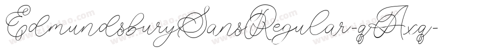 EdmundsburySansRegular-qAxq字体转换