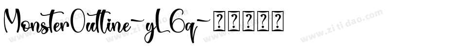 MonsterOutline-yL6q字体转换