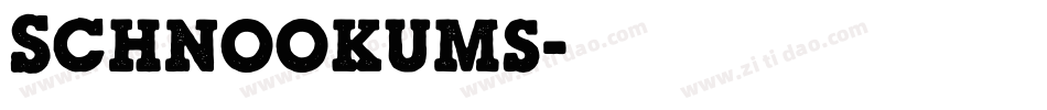 Schnookums字体转换