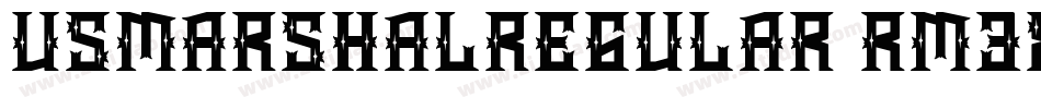 UsMarshalRegular-rM38字体转换