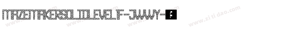 MazeMakerSolidLevel1F-jWWy字体转换