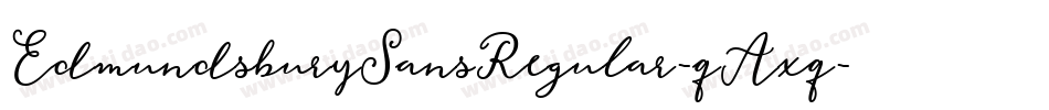 EdmundsburySansRegular-qAxq字体转换