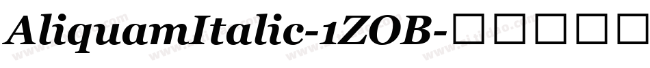 AliquamItalic-1ZOB字体转换
