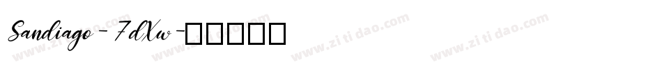 Sandiago-7dXw字体转换