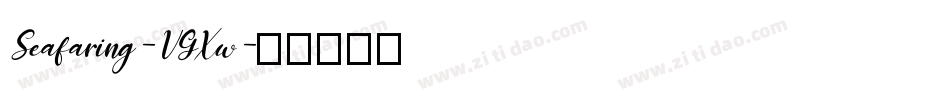 Seafaring-VGXw字体转换