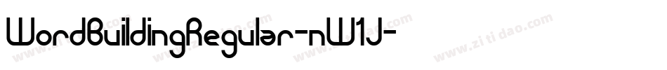 WordBuildingRegular-nW1J字体转换