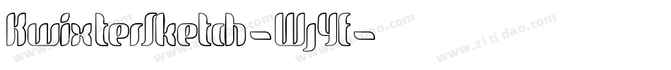 KwixterSketch-WjYE字体转换