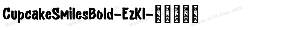 CupcakeSmilesBold-EzKl字体转换