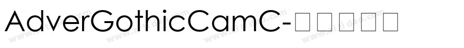AdverGothicCamC字体转换