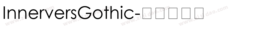 InnerversGothic字体转换