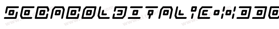 SebaBoldItalic-X336G字体转换