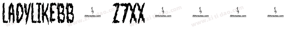 Ladylikebb-z7xX字体转换