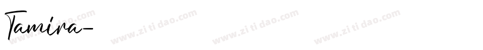 Tamira字体转换