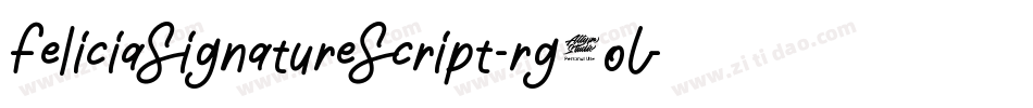 FeliciaSignatureScript-rg3oL字体转换