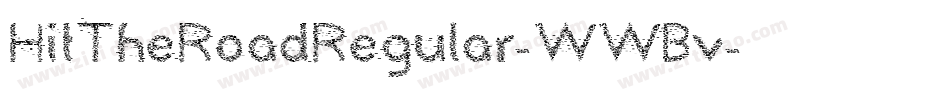 HitTheRoadRegular-WWBv字体转换
