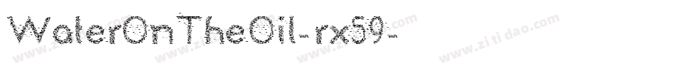 WaterOnTheOil-rx59字体转换
