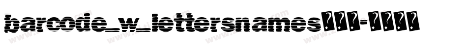 barcode_w_lettersnames转换器字体转换