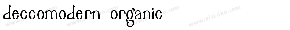 DeccoModern-Organic字体转换