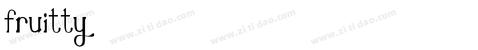 Fruitty字体转换