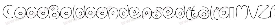 CocoBoldcondenseditalic-MVZPw字体转换