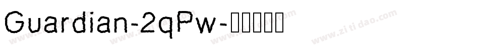 Guardian-2qPw字体转换