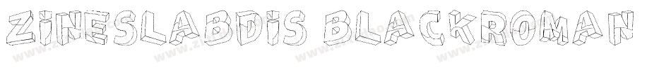 ZineSlabDis-BlackRoman字体转换