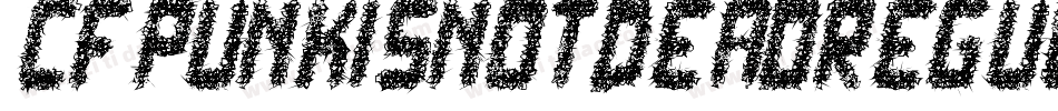 CfPunkIsNotDeadRegular-GMZO字体转换