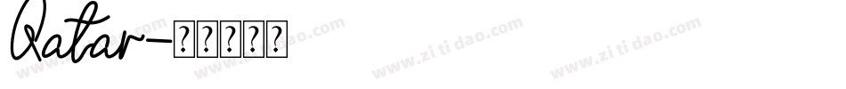 Qatar字体转换