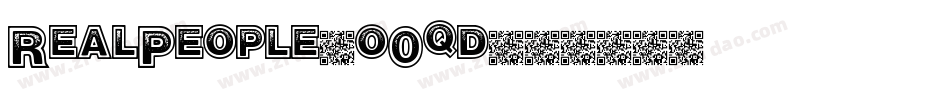 RealPeople-o0qd字体转换