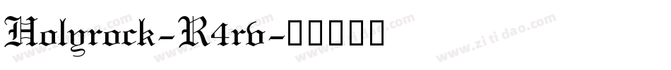 Holyrock-R4rv字体转换